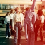 Me, front center, ready for church camp, 1983